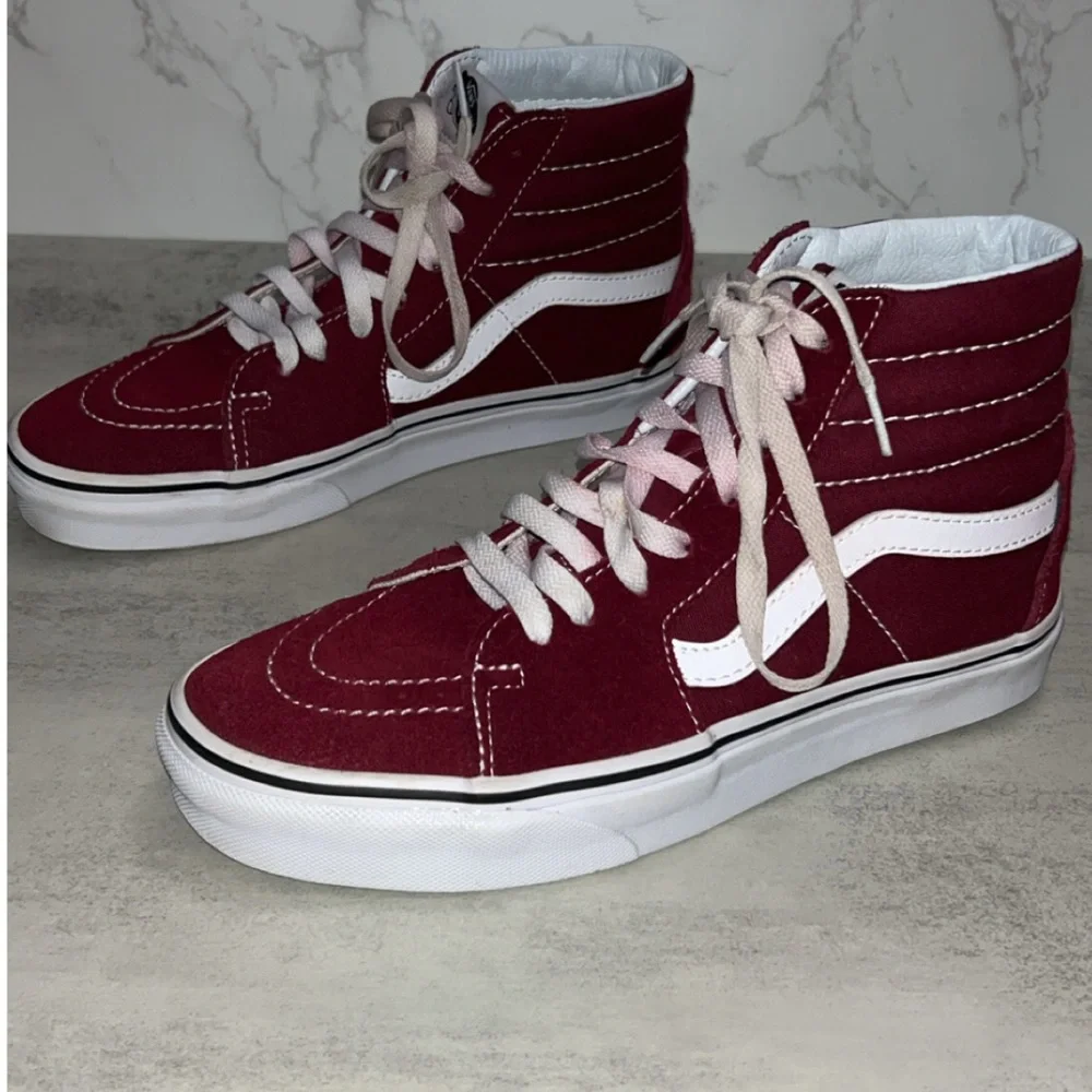 Vans Maroon Sk8 Hi Top - Picture 6 of 11